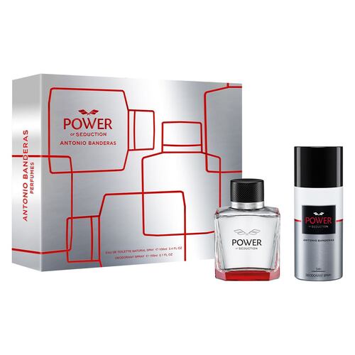 Set para Hombre Antonio Banderas Power of Seduction Fragancia EDT 100ml + Desodorante 150ml