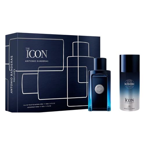 Set para Hombre Antonio Banderas The Icon Fragancia EDT 100ml + Desodorante 150ml