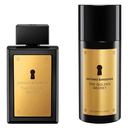 Set para Hombre Antonio Banderas Golden Secret Fragancia EDT 100ml + Desodorante 150ml