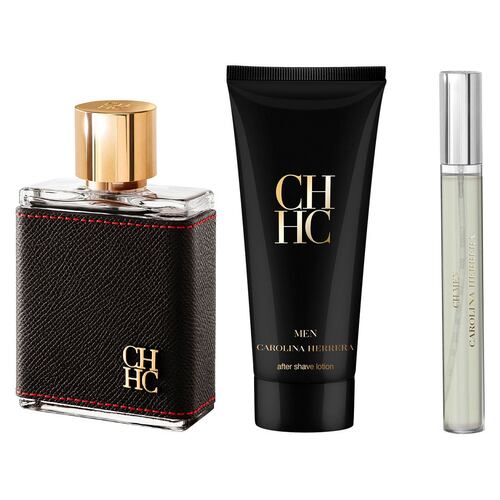 Set para Hombre Carolina Herrera CH Men EDT 100ml + After Shave Lotion 100ml + EDT 10ml