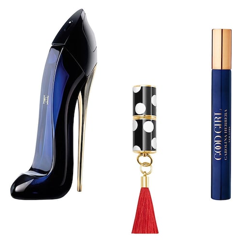 Set para Mujer Carolina Herrera Good Girl EDP 80ml + Labial Satinado + Perfume de Bolsillo 10ml