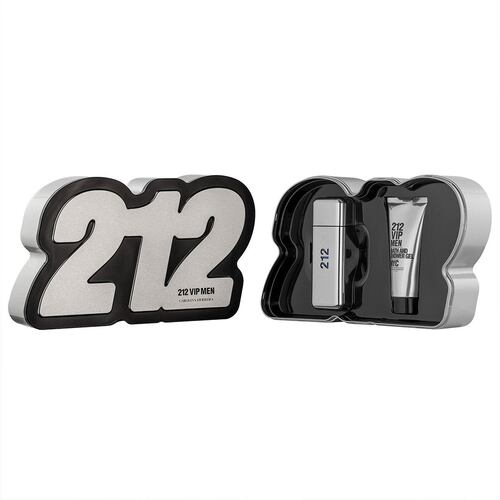 Fragancia Para Dama Set para caballero, Carolina Herrera, 212 VIP MEN EDT 100ML + Shower Gel 100ML