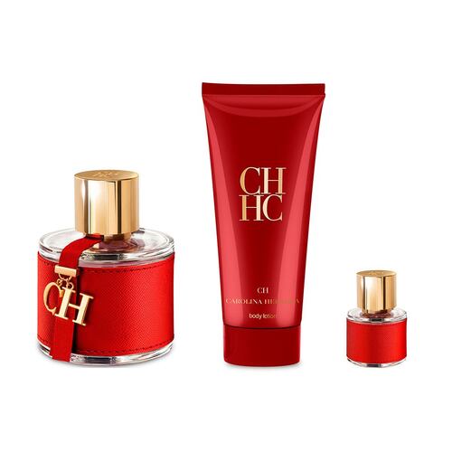 Set para Dama Carolina Herrera CH EDT 100ML + Body lotion 100ML + Mini