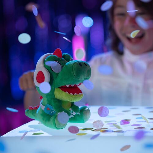 Peluche Electrónico EOLO Fiesta de Mascotas Disco Ball Baby Dj Rex