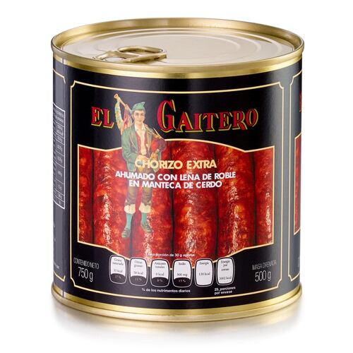 Chorizo Extra Ahumado 750 gramos El Gaitero