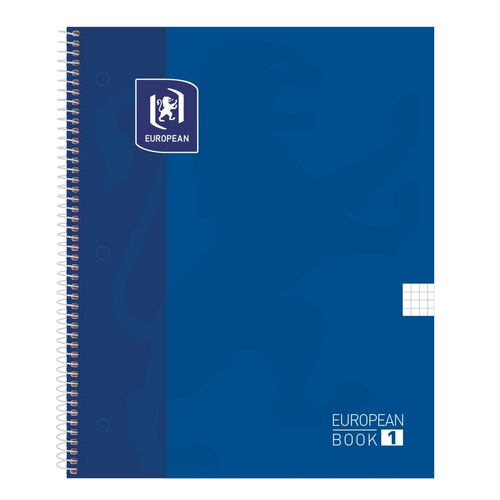 Cuaderno Espiral European Cuadro Chico Azul Marino Pelikan