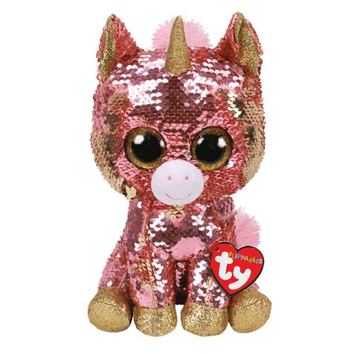 Peluche Sunset Sequin Coral Unicorn TY