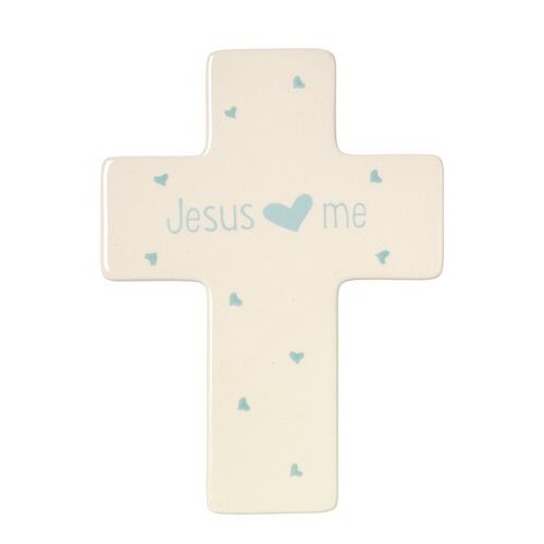 Jesus loves me boy cross