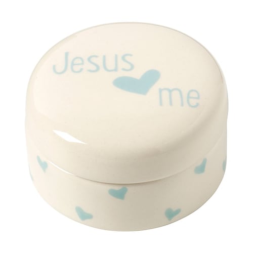 Jesus loves me boy covered box
