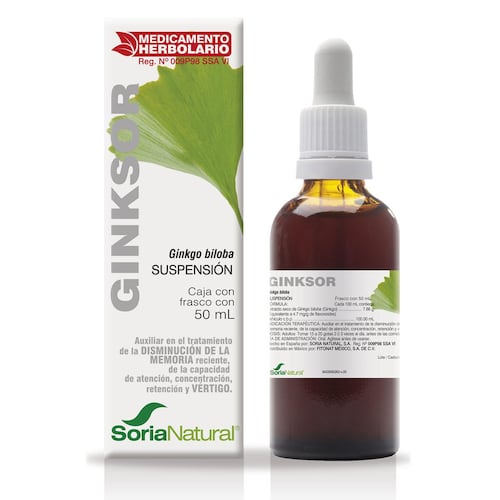 Ginkgo Biloba-Ginksor 50 ml Soria Natural