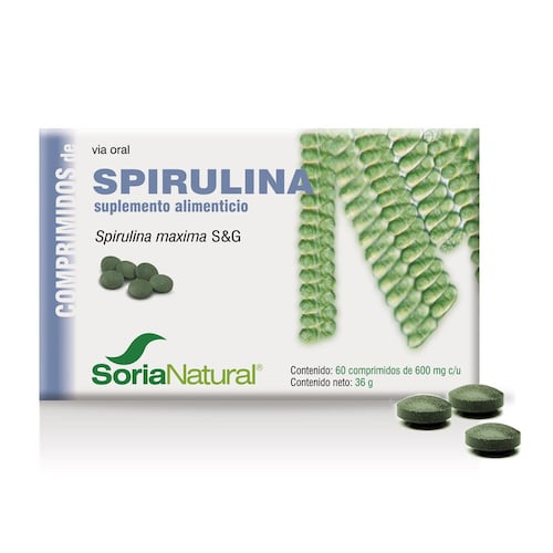 Suplemento de Spirulina  60 comprimidos  Soria Natural