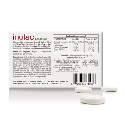 Inulac 30 Tabletas Suplem A
