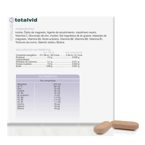 Suplemento Totalvid 10, 28 comprimidos Soria Natural