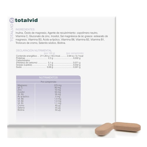 Suplemento Totalvid 10, 28 comprimidos Soria Natural