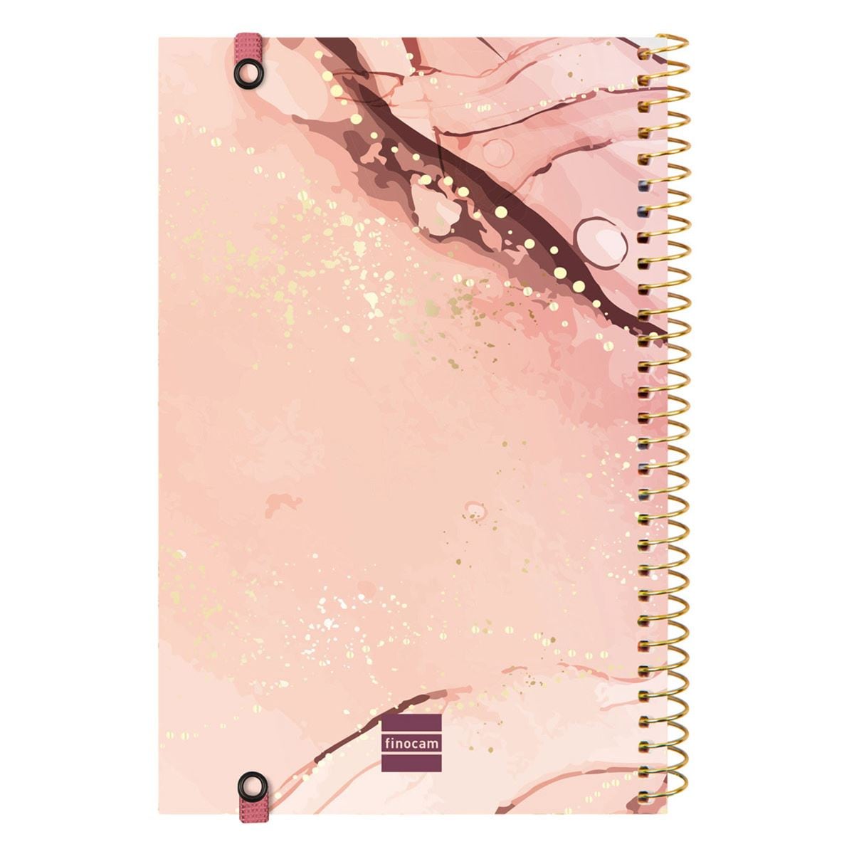 Agenda Finocam Espiral Trendy Design Collection Ene-Dic 2026 E5 - 117x181 Mm 1 Día Página Goldy Español - Agenda - Los Mejores Precios