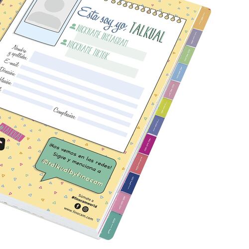 Agenda Talkual 1/4 Semana Vista Horizontal 2024 Shine