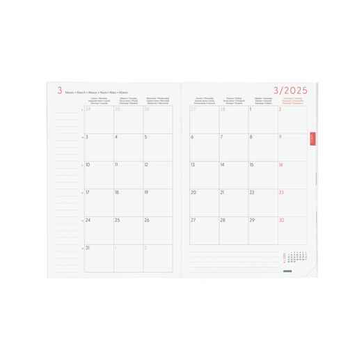Agenda Planificador Mes Vista 2025