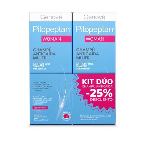 Kit Dúo Pilopeptan Woman® Champú Anticaída 250 ml x 2