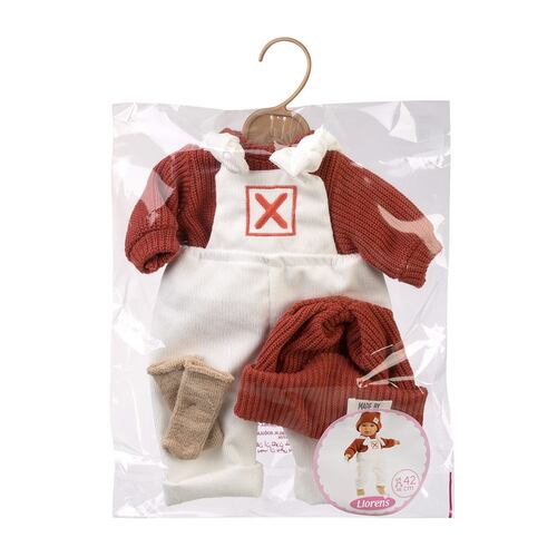 Conjunto Peto Pana Blanco para Muñeco Llorens