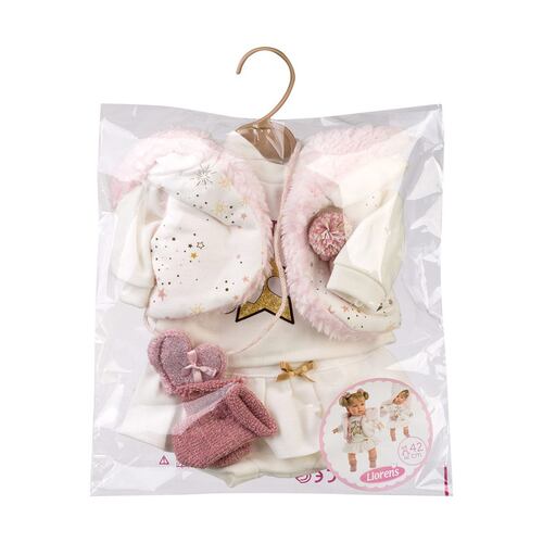 Conjunto Vestido Blanco para Muñeca Llorens