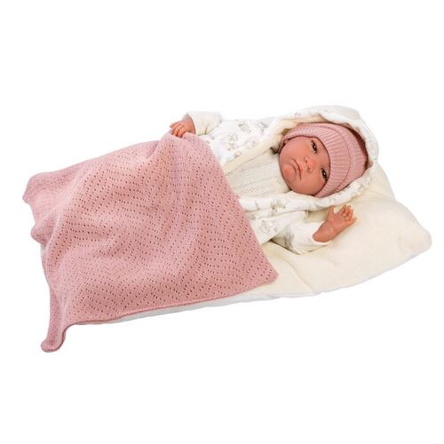 Muñeco Reborn sin Cabello Rosa Llorens