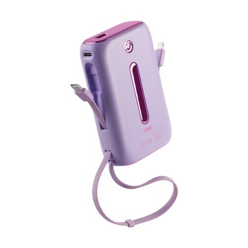 Batería Mobo 20000 Mah 22.5W Lila Stella Portatil
