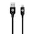 Cable Lightning Negro 1m Resista Mobo