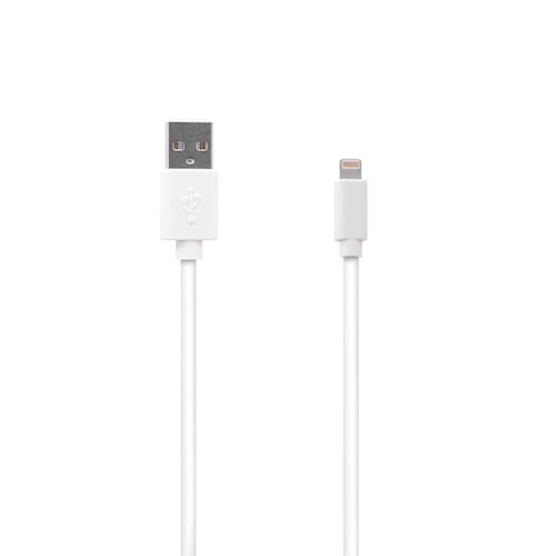 Cable USB Blanco iPhone 5 / iPhone 6  3 metros