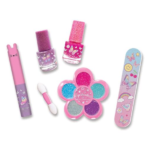 JUEGO DE COSMÉTICOS CON ESTUCHE MARIPOSA TIE DYE