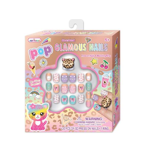 Juego para Uñas Pop Glamour Leopardo