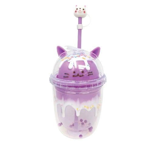 Vaso con Tapa Transparente y Popote de 350 ml Boba Hot Focus