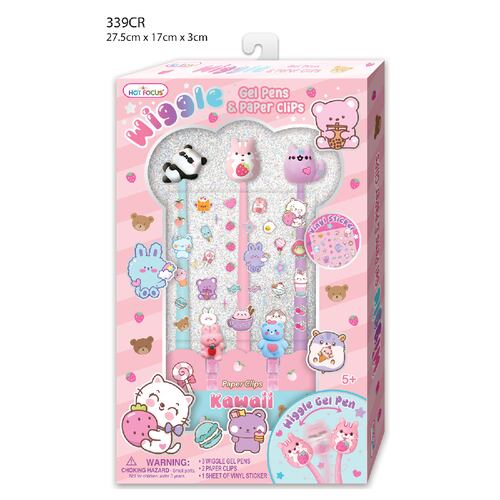 Kit de Bolígrafos de Gel Flexibles con Accesorios Critter Hot Focus