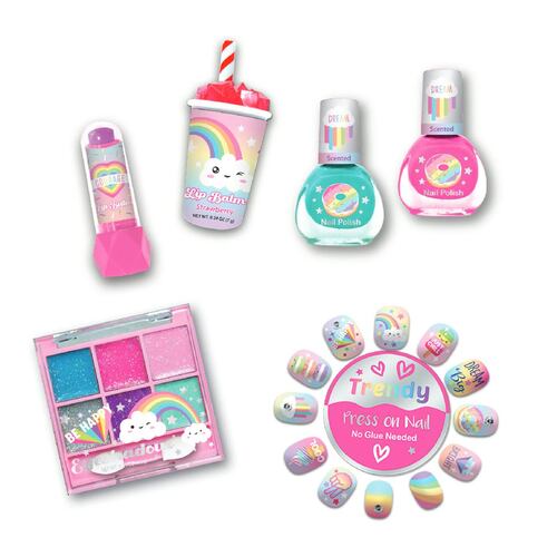 Juego de Cosméticos y Accesorios con Estuche Arcoíris Hot Focus