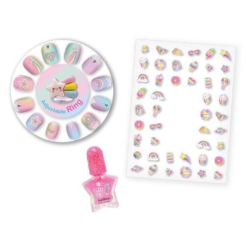 Juego para Uñas Expresión de Belleza Arcoíris Hot Focus