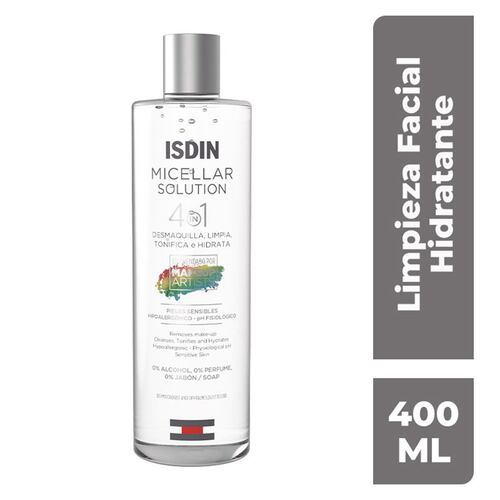 ISDIN Micellar Solution 400ml Agua micelar 4 en 1