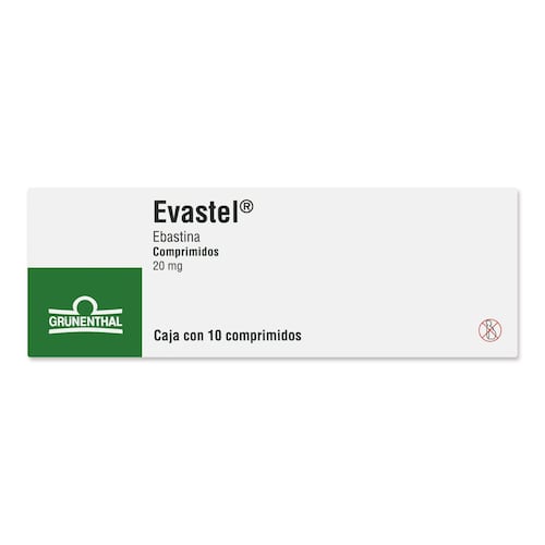 Evastel 20mg Com 10