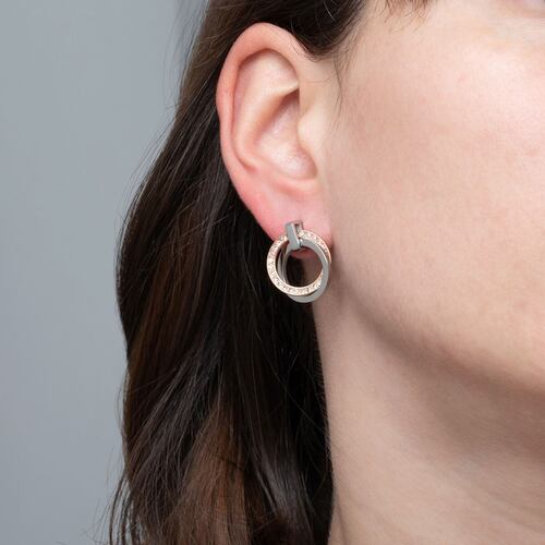 Aretes Dos Piezas Redondas Lotus Style Urban Woman para Mujer