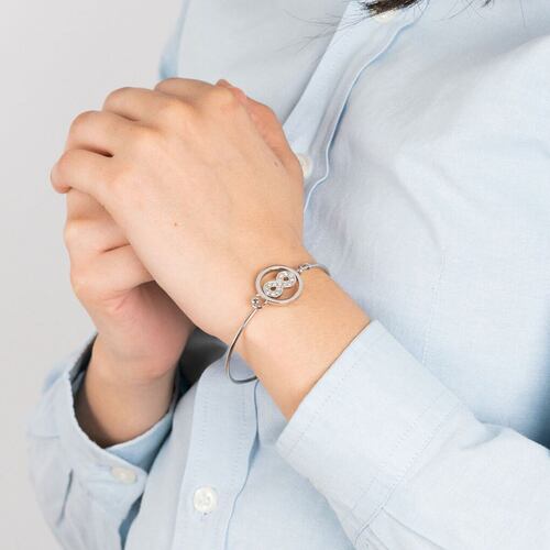Pulsera Infinito con Circonitas Lotus Style Millennial para Mujer