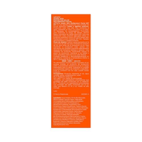 At4 Multiprotect Leti Sr Crema Facial 50 Ml