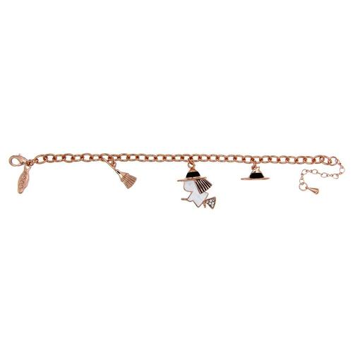 FB, Pulsera Cadena Con Dije Brujita Con Baño Chapado Oro Rosa