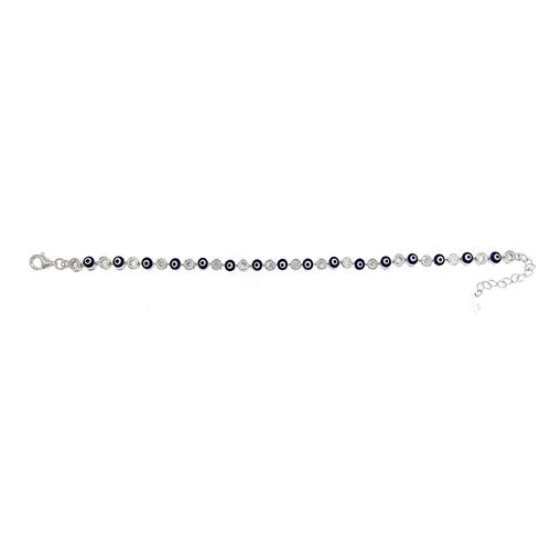 Pulsera Farfalla Bonetti  de plata 925 ojo horus