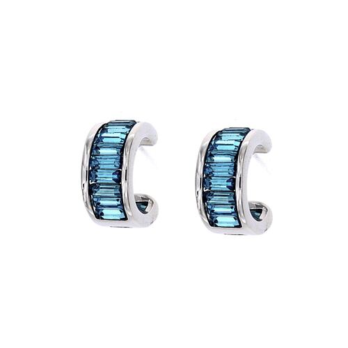Arracadas Farfalla Bonetticon swarovski azul