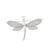 Broche Mariposa con circonita redonda cristal y perla blanca Farfalla Bonetti