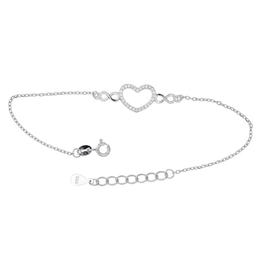 Pulsera Cadena de Plata 925 Corazón Farfalla Bonetti