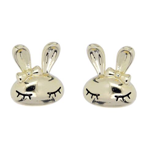 Aretes Conejita Chapado Oro Coco Cherie