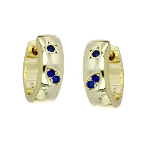 Aretes Plata 925 Chapado Oro Ziane