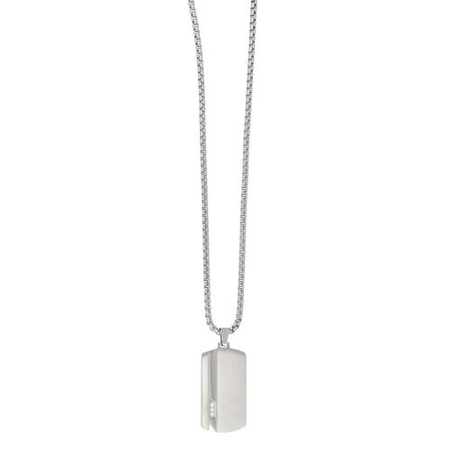 Collar de Acero y Placa Colgante para Hombre Xtreme