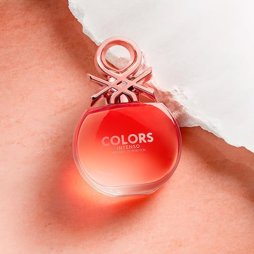 Benetton Colors Woman Rose Intenso Set para Dama Fragancia EDP 80ml + Vial 10ml