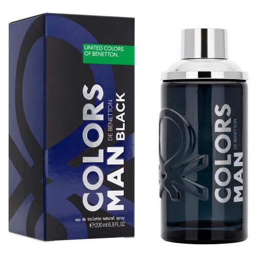 Fragancia para Hombre Benetton United Colors Man Black Eau de Toilette 200ml