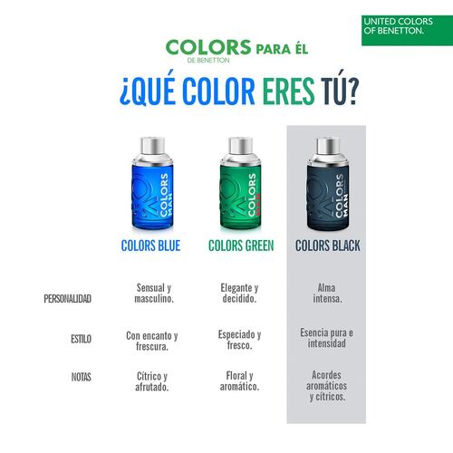 Fragancia para Hombre Benetton United Colors Man Black Eau de Toilette 200ml